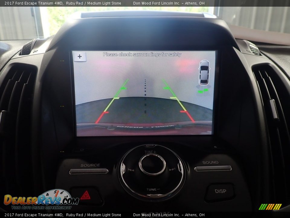 2017 Ford Escape Titanium 4WD Ruby Red / Medium Light Stone Photo #3