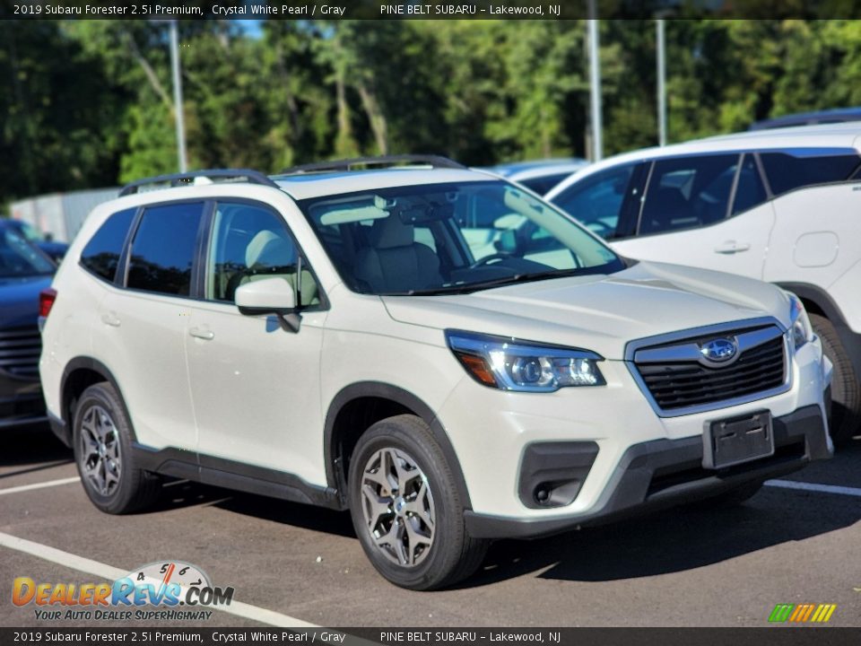2019 Subaru Forester 2.5i Premium Crystal White Pearl / Gray Photo #4