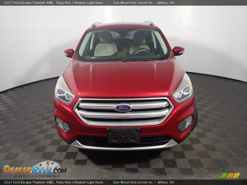 2017 Ford Escape Titanium 4WD Ruby Red / Medium Light Stone Photo #6