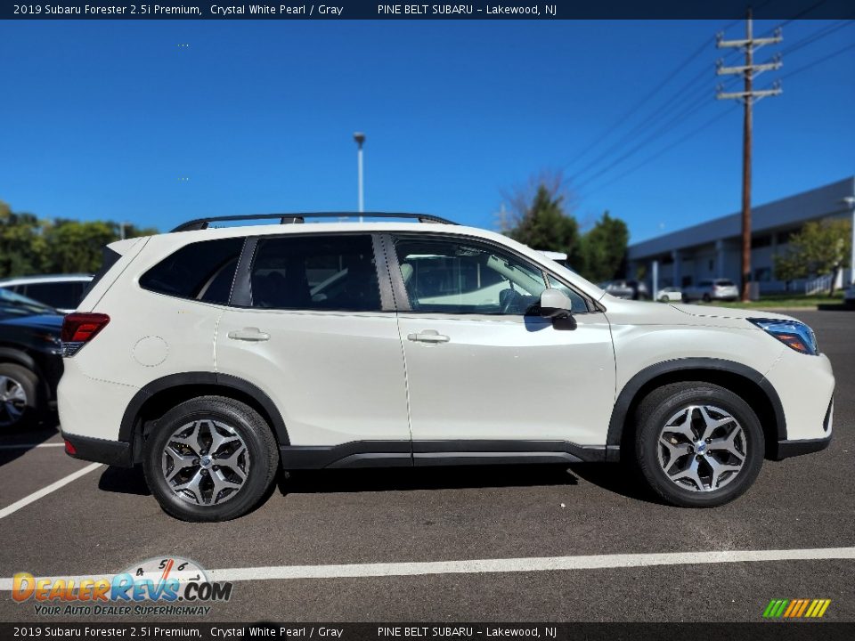 2019 Subaru Forester 2.5i Premium Crystal White Pearl / Gray Photo #6