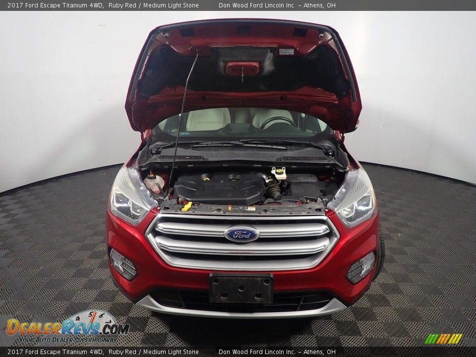 2017 Ford Escape Titanium 4WD Ruby Red / Medium Light Stone Photo #7