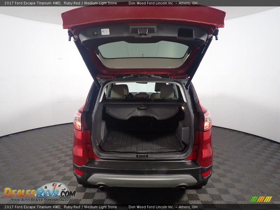 2017 Ford Escape Titanium 4WD Ruby Red / Medium Light Stone Photo #15