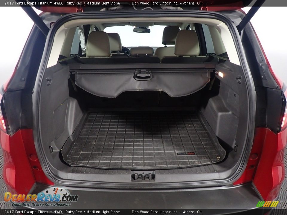2017 Ford Escape Titanium 4WD Ruby Red / Medium Light Stone Photo #17