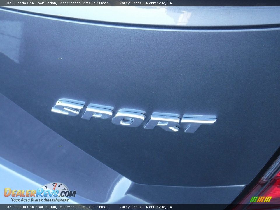 2021 Honda Civic Sport Sedan Modern Steel Metallic / Black Photo #8