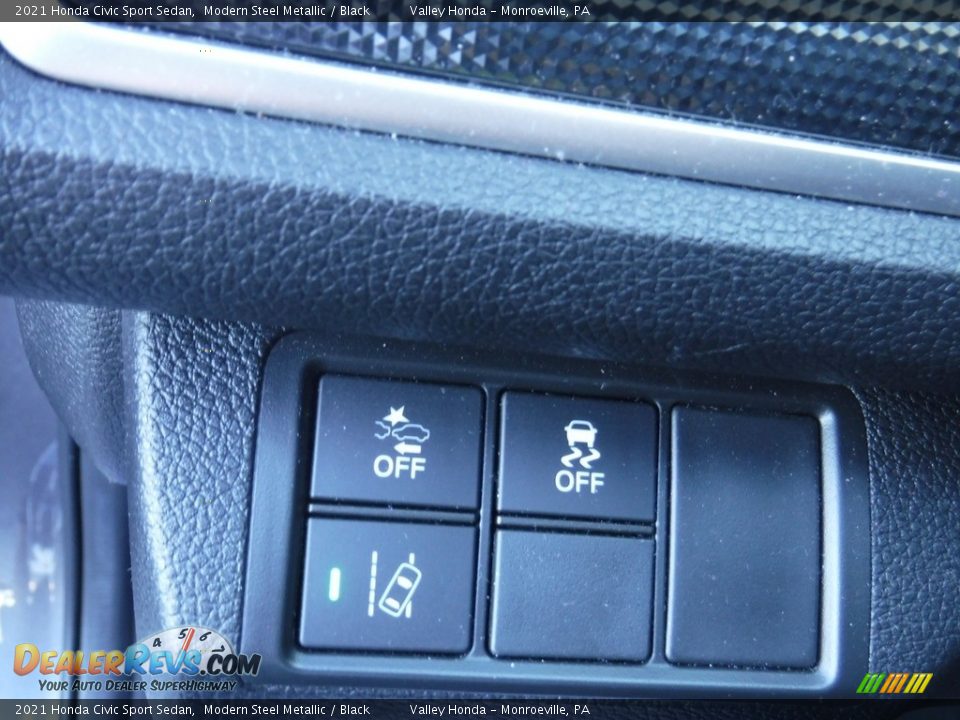 2021 Honda Civic Sport Sedan Modern Steel Metallic / Black Photo #12