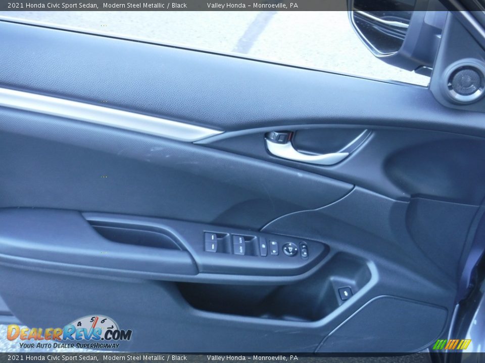 2021 Honda Civic Sport Sedan Modern Steel Metallic / Black Photo #13