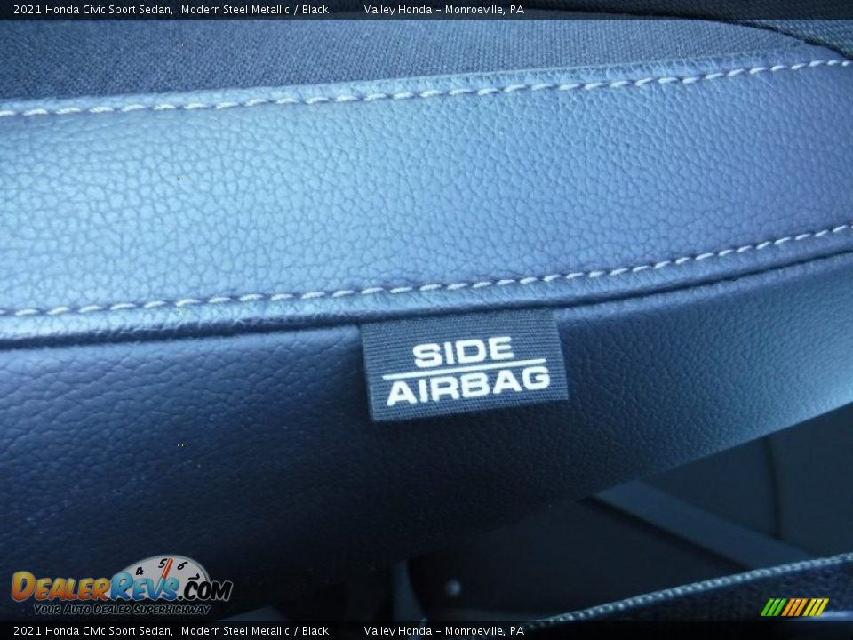 2021 Honda Civic Sport Sedan Modern Steel Metallic / Black Photo #15