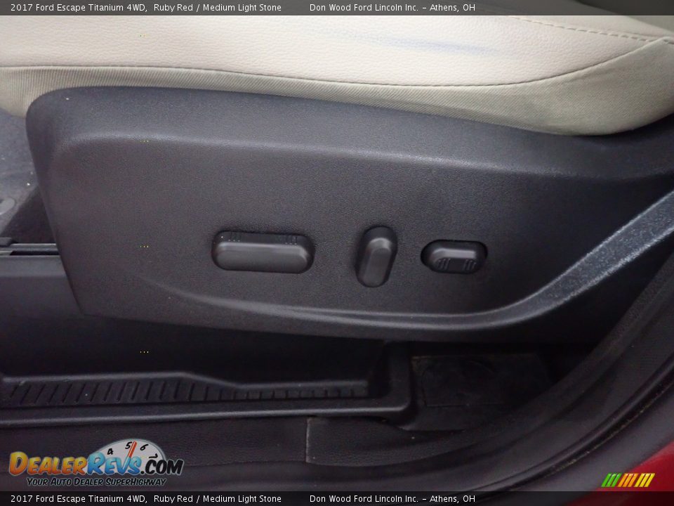 2017 Ford Escape Titanium 4WD Ruby Red / Medium Light Stone Photo #26