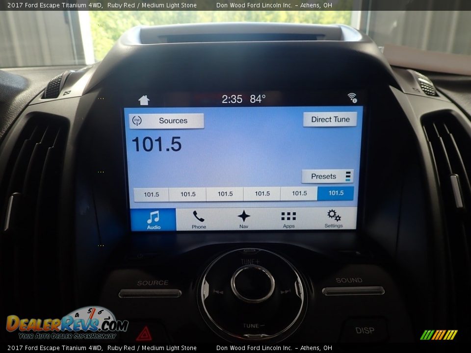 2017 Ford Escape Titanium 4WD Ruby Red / Medium Light Stone Photo #29