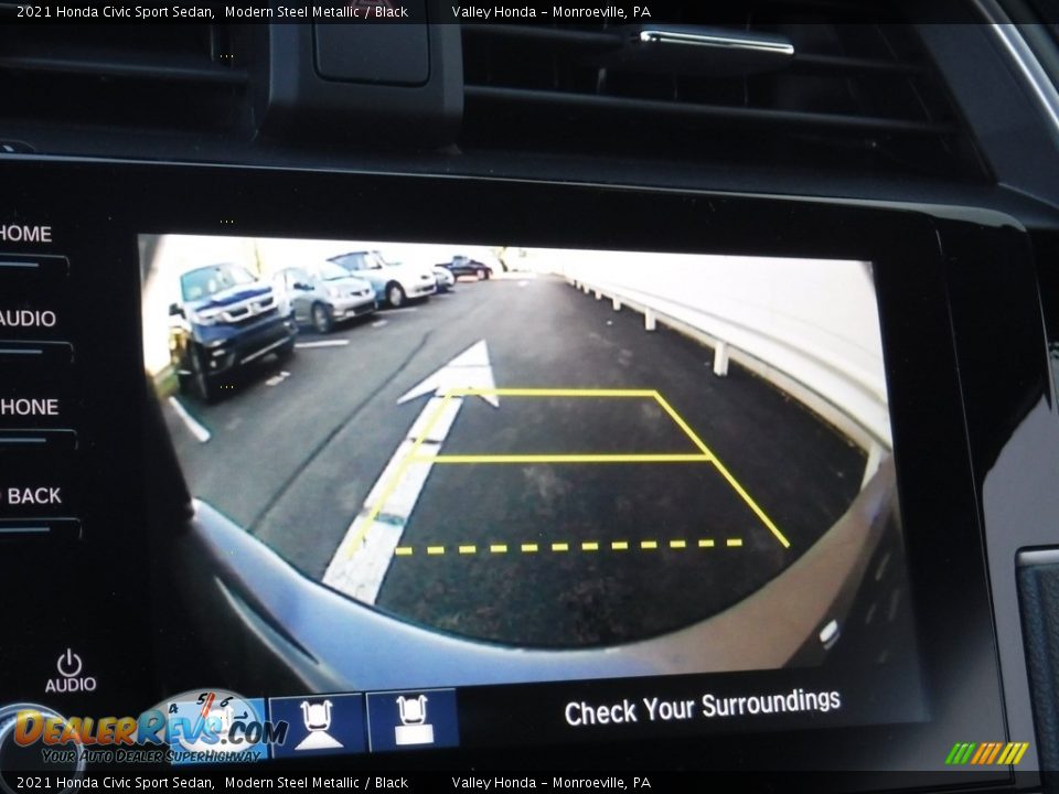 2021 Honda Civic Sport Sedan Modern Steel Metallic / Black Photo #20