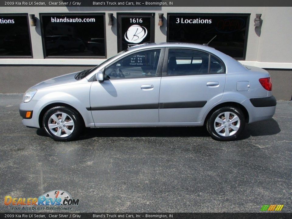 2009 Kia Rio LX Sedan Clear Silver / Gray Photo #1