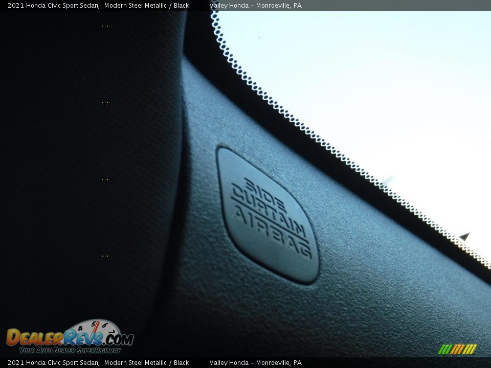 2021 Honda Civic Sport Sedan Modern Steel Metallic / Black Photo #21