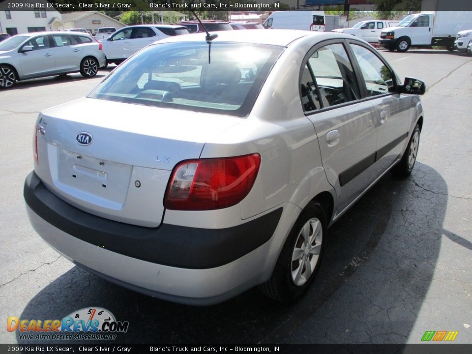 2009 Kia Rio LX Sedan Clear Silver / Gray Photo #4