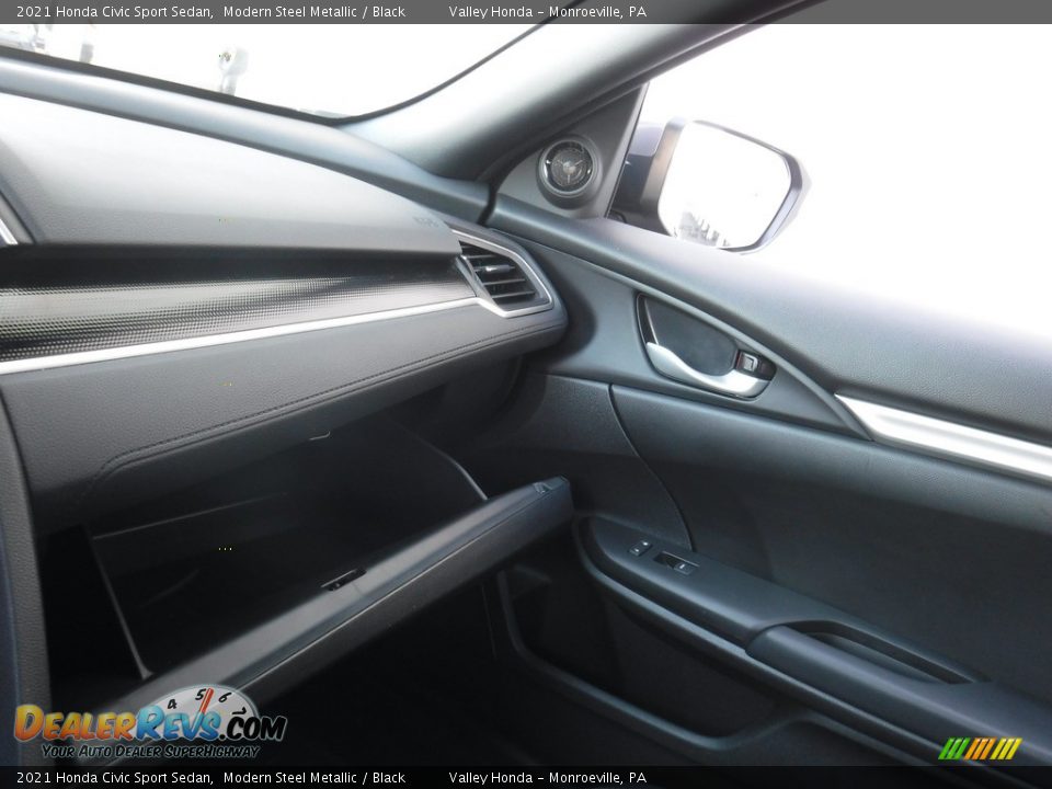 2021 Honda Civic Sport Sedan Modern Steel Metallic / Black Photo #24