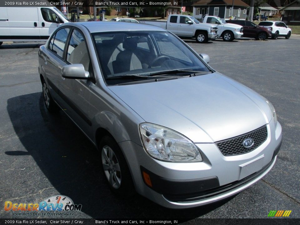 2009 Kia Rio LX Sedan Clear Silver / Gray Photo #5