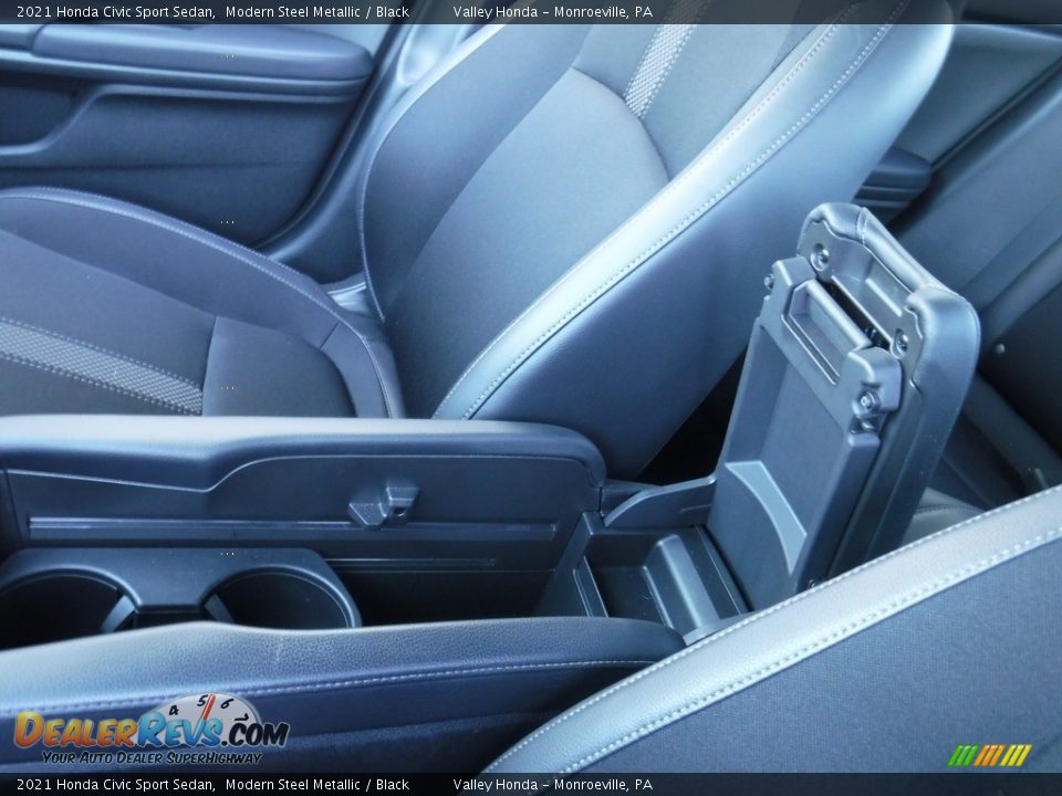 2021 Honda Civic Sport Sedan Modern Steel Metallic / Black Photo #25