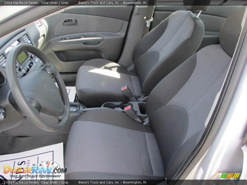 2009 Kia Rio LX Sedan Clear Silver / Gray Photo #7