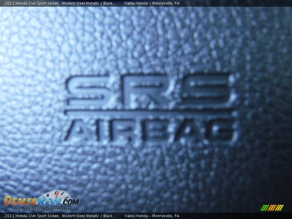 2021 Honda Civic Sport Sedan Modern Steel Metallic / Black Photo #27