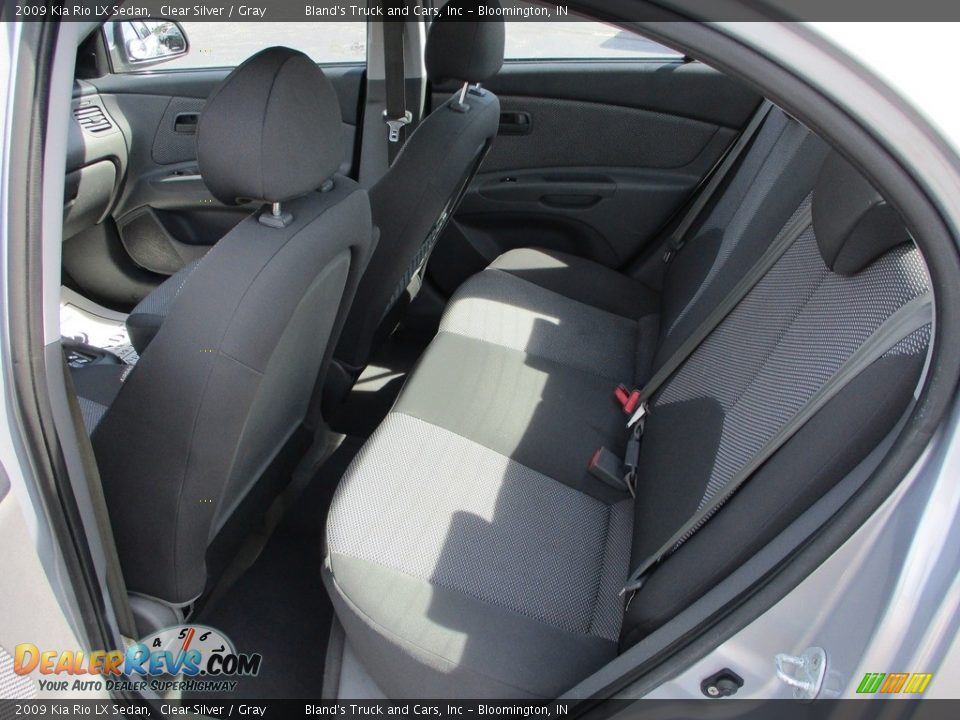 2009 Kia Rio LX Sedan Clear Silver / Gray Photo #8