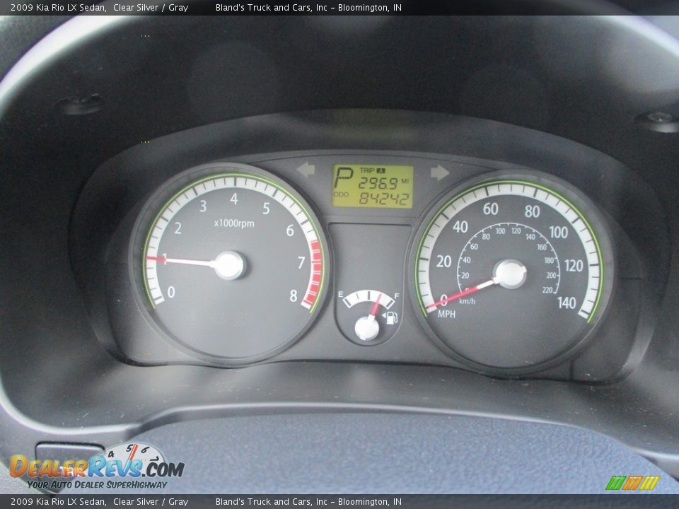 2009 Kia Rio LX Sedan Clear Silver / Gray Photo #10