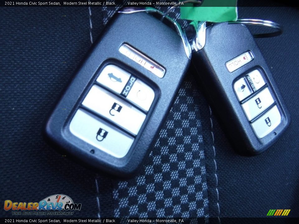 2021 Honda Civic Sport Sedan Modern Steel Metallic / Black Photo #30