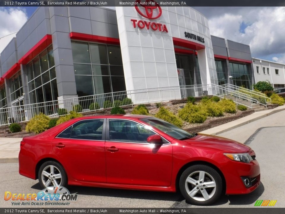 2012 Toyota Camry SE Barcelona Red Metallic / Black/Ash Photo #2