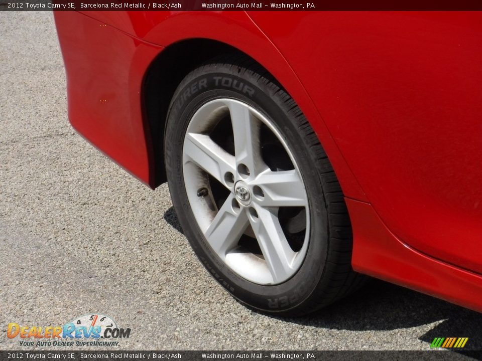 2012 Toyota Camry SE Barcelona Red Metallic / Black/Ash Photo #8