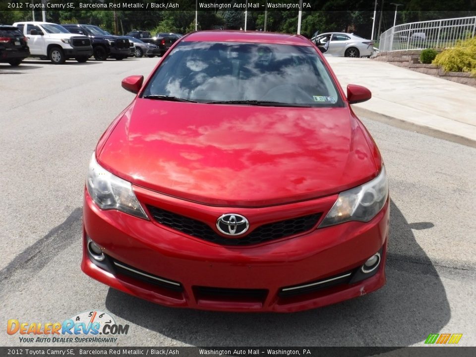 2012 Toyota Camry SE Barcelona Red Metallic / Black/Ash Photo #9