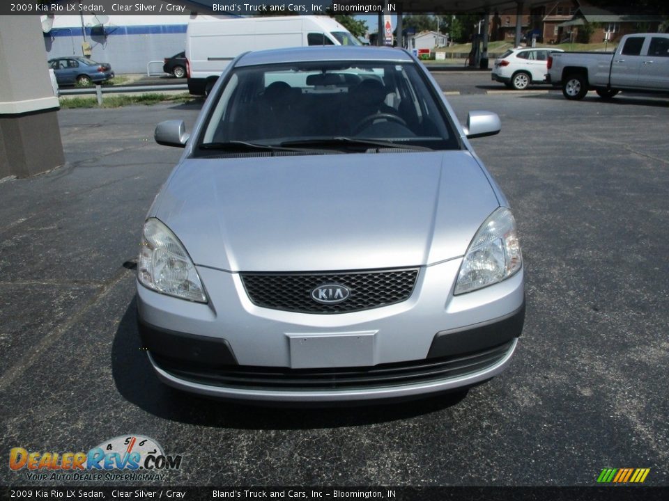 2009 Kia Rio LX Sedan Clear Silver / Gray Photo #17