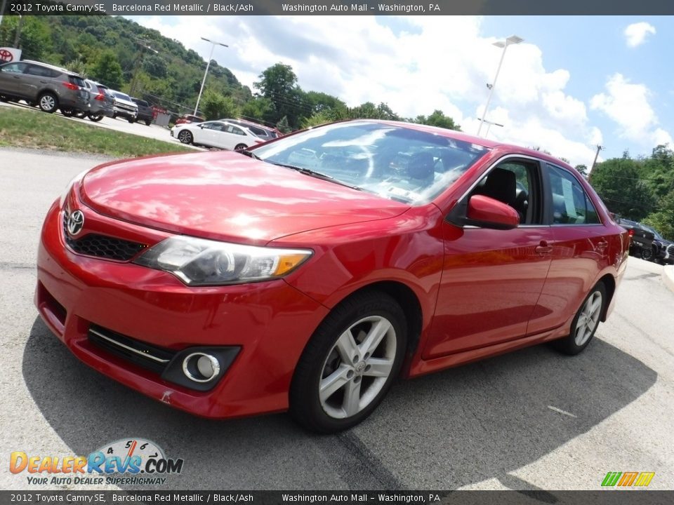 2012 Toyota Camry SE Barcelona Red Metallic / Black/Ash Photo #10