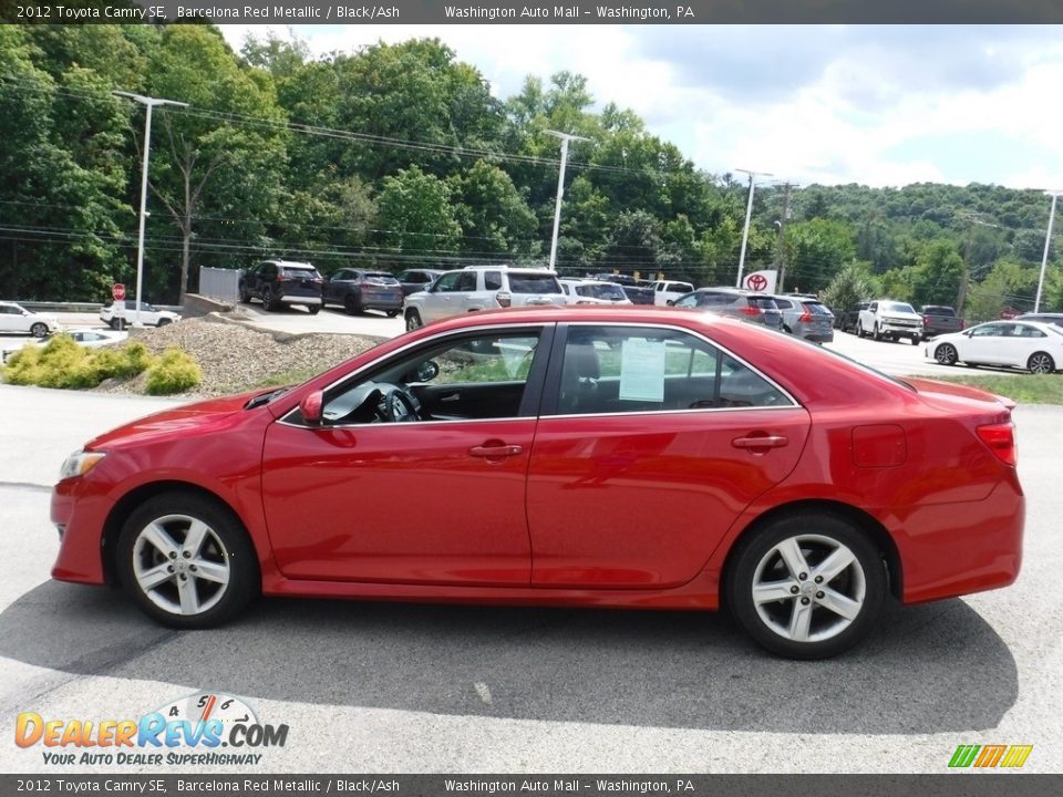 2012 Toyota Camry SE Barcelona Red Metallic / Black/Ash Photo #11