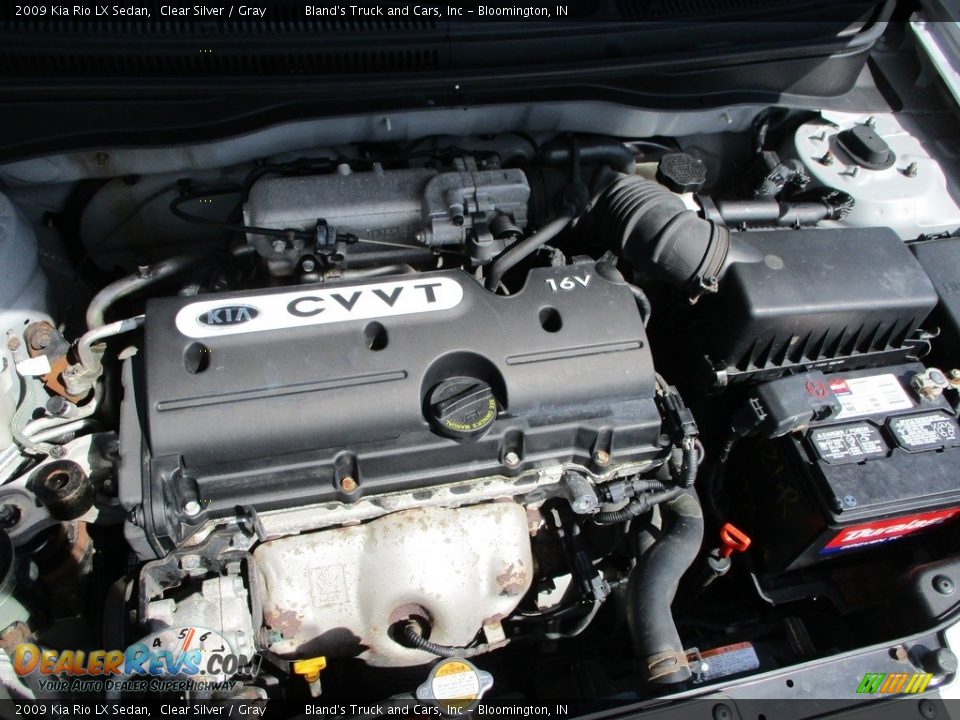 2009 Kia Rio LX Sedan Clear Silver / Gray Photo #20