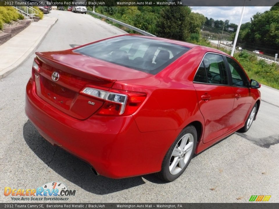 2012 Toyota Camry SE Barcelona Red Metallic / Black/Ash Photo #14