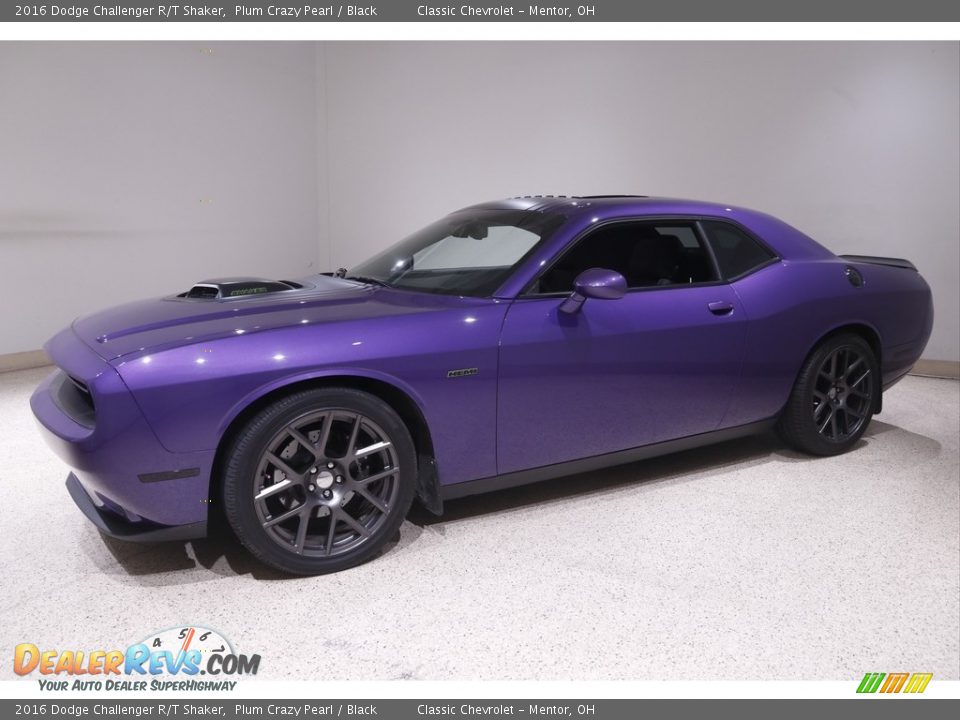 2016 Dodge Challenger R/T Shaker Plum Crazy Pearl / Black Photo #3