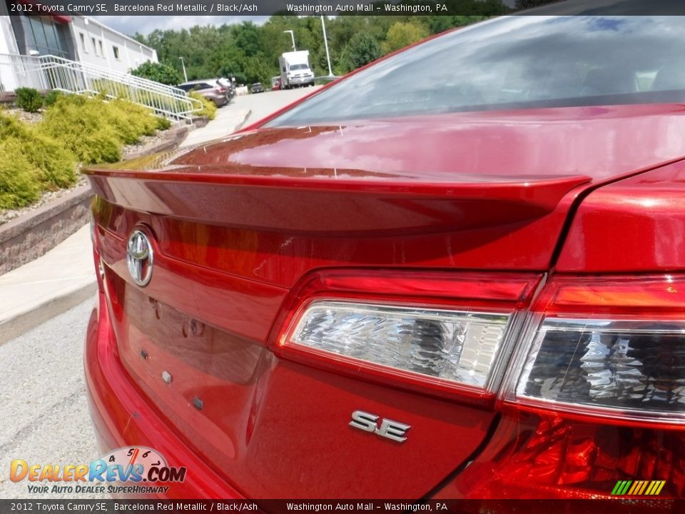 2012 Toyota Camry SE Barcelona Red Metallic / Black/Ash Photo #15