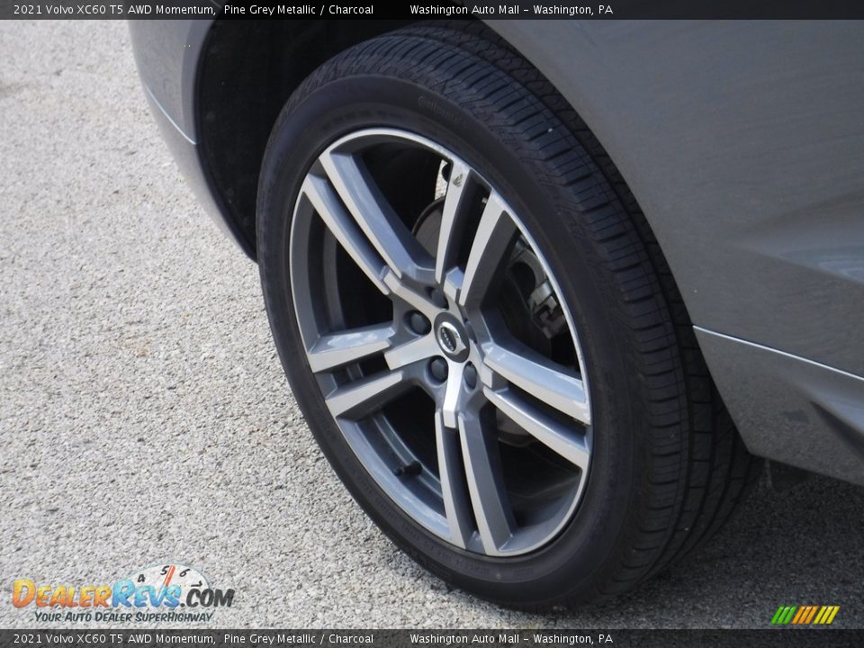 2021 Volvo XC60 T5 AWD Momentum Pine Grey Metallic / Charcoal Photo #4