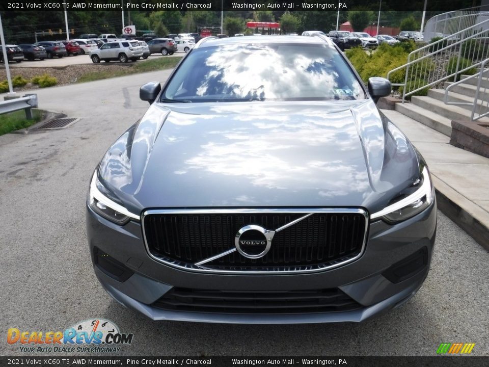 2021 Volvo XC60 T5 AWD Momentum Pine Grey Metallic / Charcoal Photo #5