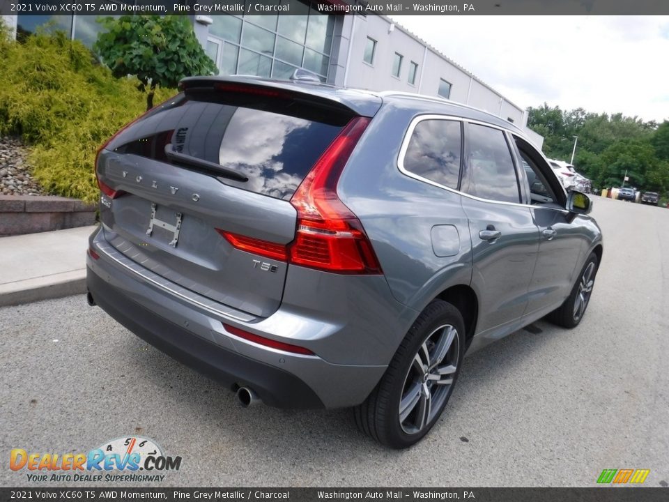 2021 Volvo XC60 T5 AWD Momentum Pine Grey Metallic / Charcoal Photo #9