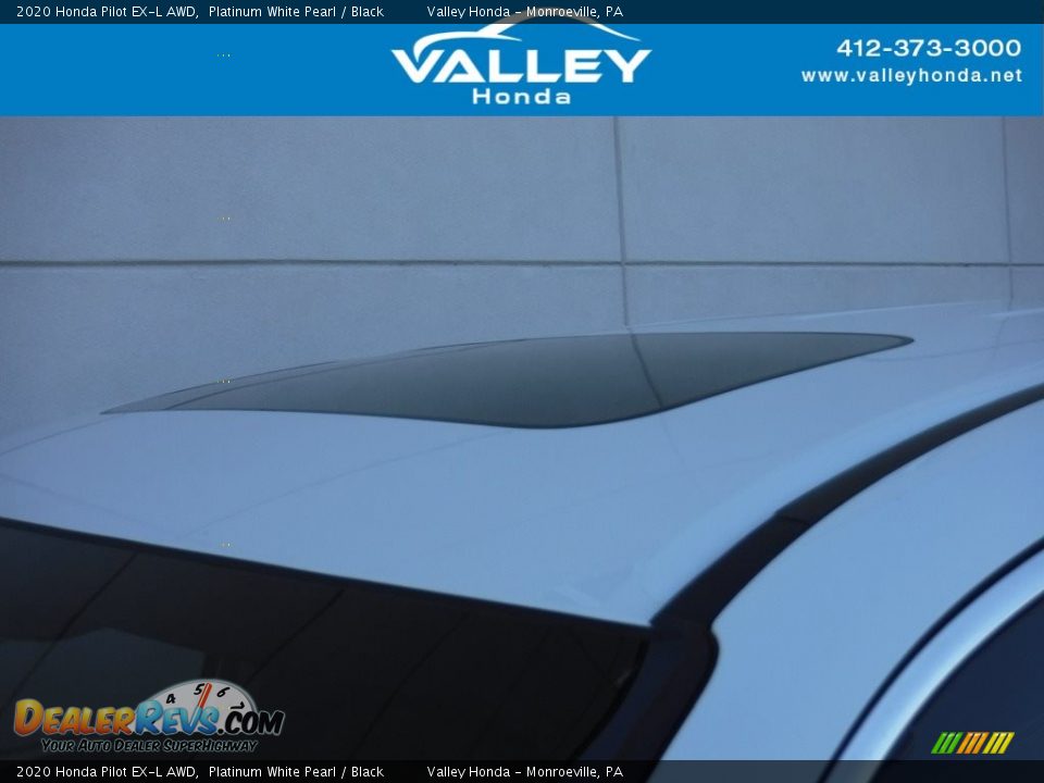 2020 Honda Pilot EX-L AWD Platinum White Pearl / Black Photo #3