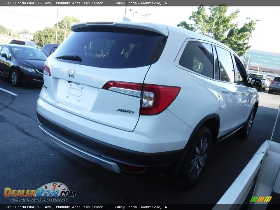 2020 Honda Pilot EX-L AWD Platinum White Pearl / Black Photo #7