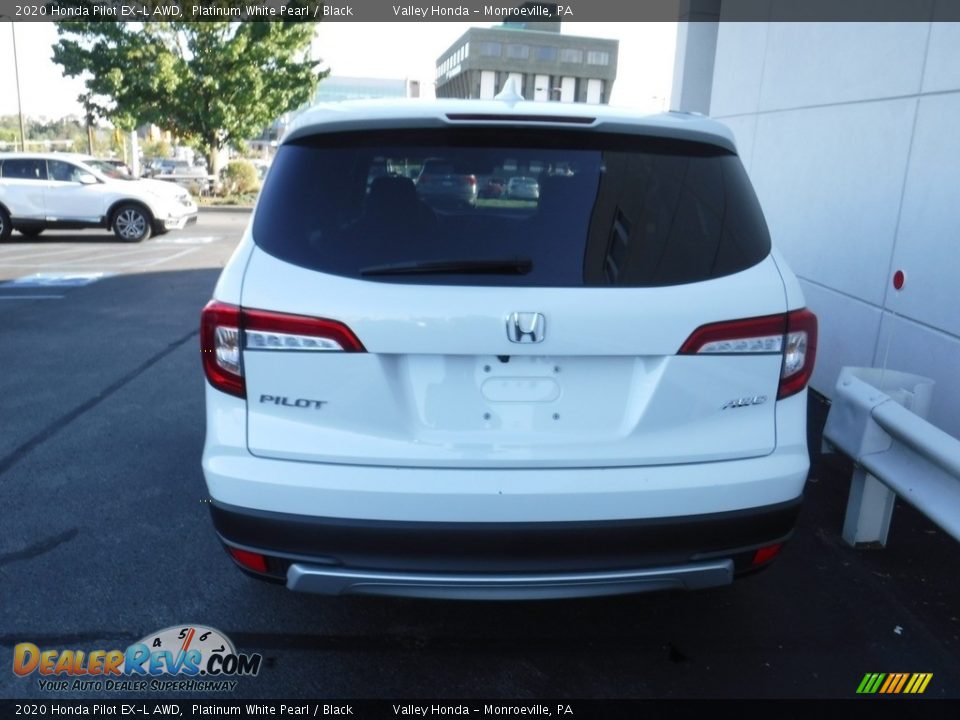 2020 Honda Pilot EX-L AWD Platinum White Pearl / Black Photo #9