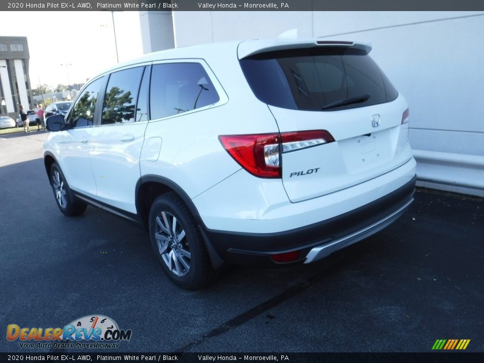 2020 Honda Pilot EX-L AWD Platinum White Pearl / Black Photo #10