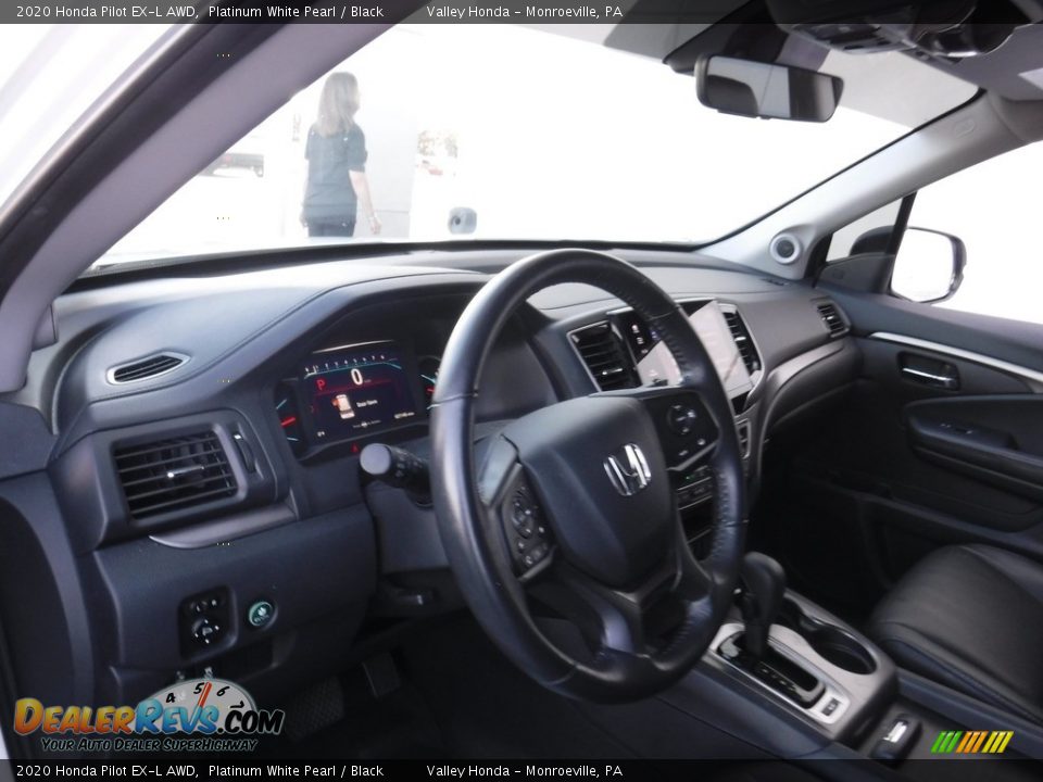 2020 Honda Pilot EX-L AWD Platinum White Pearl / Black Photo #13