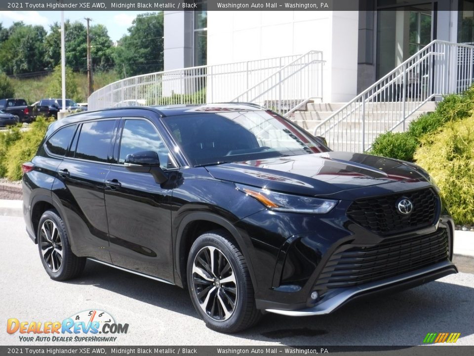 2021 Toyota Highlander XSE AWD Midnight Black Metallic / Black Photo #1