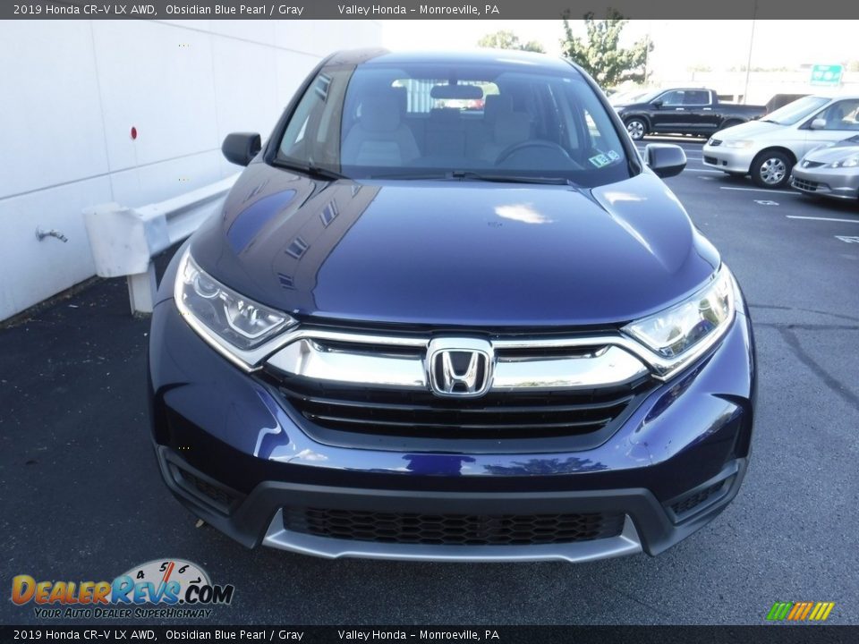 2019 Honda CR-V LX AWD Obsidian Blue Pearl / Gray Photo #5