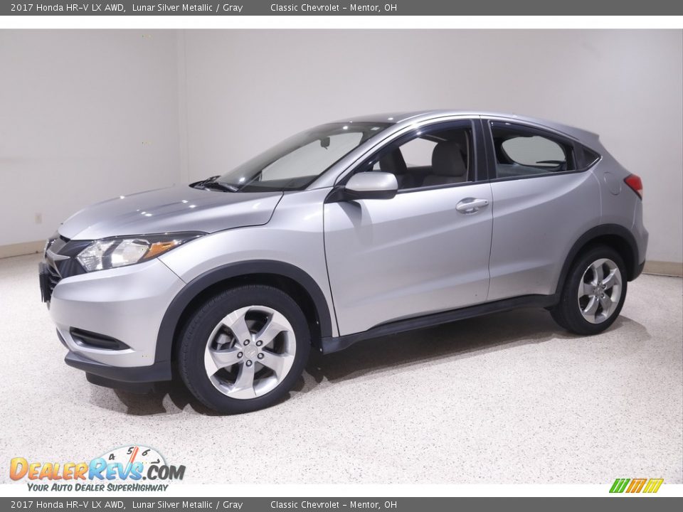 2017 Honda HR-V LX AWD Lunar Silver Metallic / Gray Photo #3