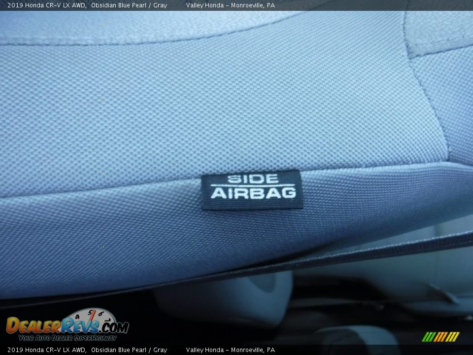 2019 Honda CR-V LX AWD Obsidian Blue Pearl / Gray Photo #14
