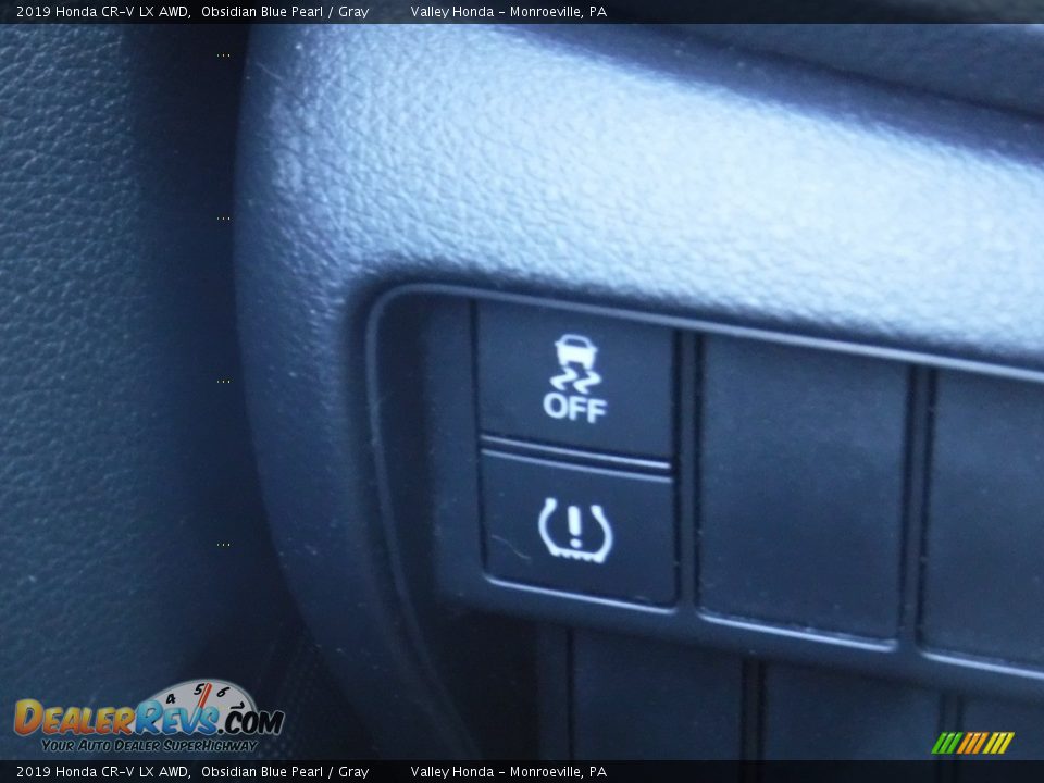 2019 Honda CR-V LX AWD Obsidian Blue Pearl / Gray Photo #15