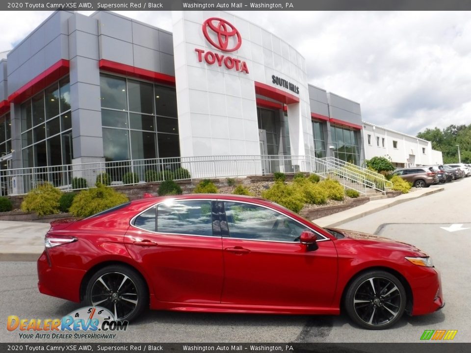 2020 Toyota Camry XSE AWD Supersonic Red / Black Photo #2