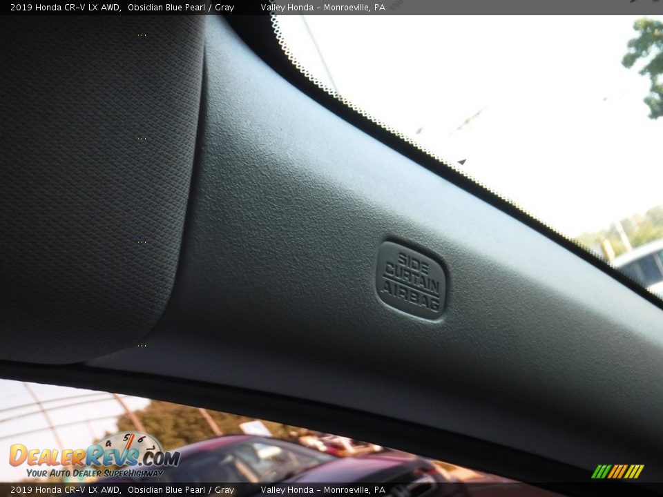 2019 Honda CR-V LX AWD Obsidian Blue Pearl / Gray Photo #16